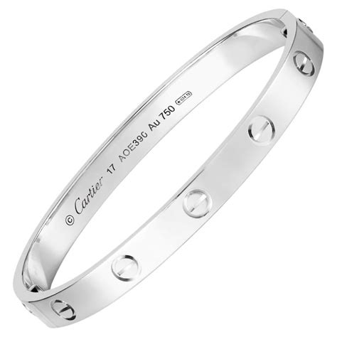 cartier love cuff white gold